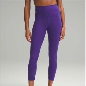 Lululemon petrol purple wunder train 25” 6